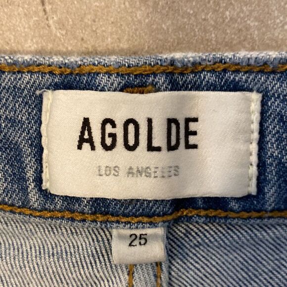 Agolde Women’s 25 Denim Jean Distressed Skinny Fit - Picture 7 of 8